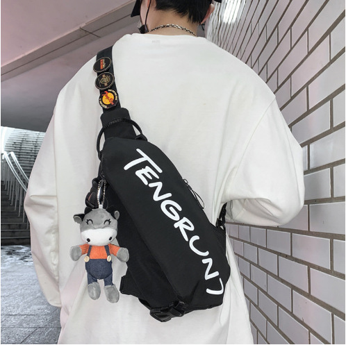 Men's Bag Fashion Crossbody Bag Boys Backpack Niche Sports Casual Bag Women's Shoulder Bag Distinctive Japanese Style Chest Bag