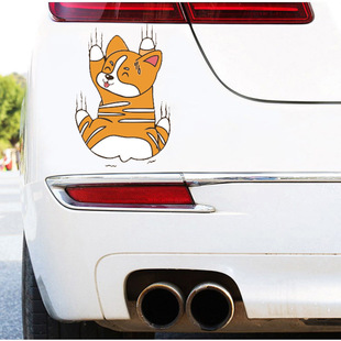 Personalized fun scratch pet cat Car Scratch Sticker body decoration sticker electric car locomotive waterproof sticker