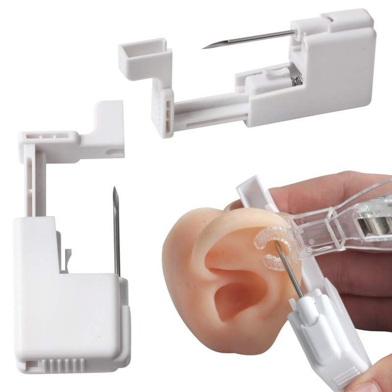 disposable human puncture gun ear piercing cochlear nail lip nail tongue nail eyebrow nail umbilical nail puncture tool ear piercing device