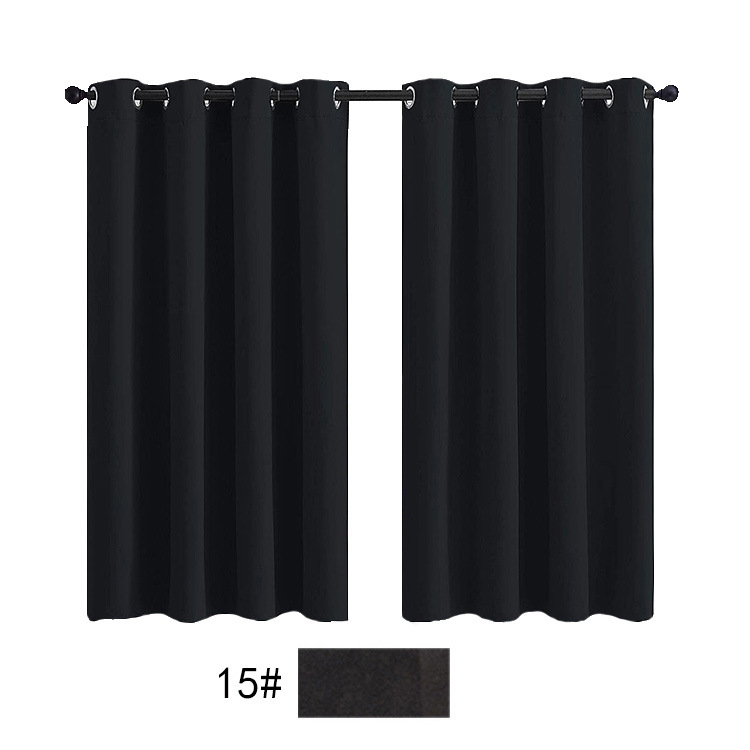 Cross-border foreign trade hot sale finished semi-shading curtain grommet perforated Southeast Asia Europe Middle East North America curtain