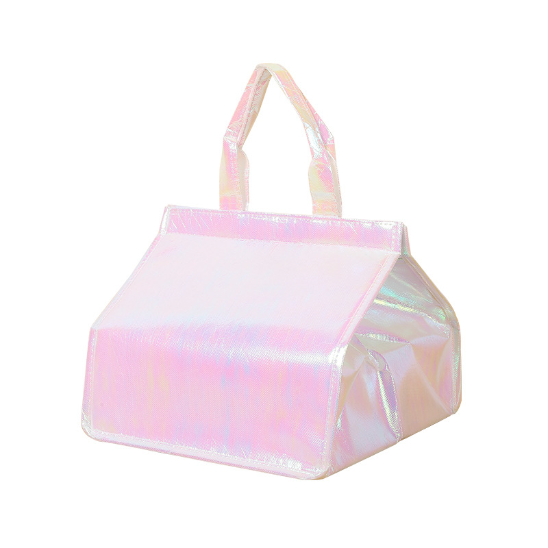 Birthday cake takeaway portable insulation bag thickened milk tea cold-keeping ice bag pizza aluminum foil refrigerated fresh-keeping bag wholesale