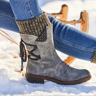 Amazon foreign trade shoes women's 2020 Winter new women's shoes Foreign Trade wish independent station large size women's boots short boots