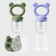 Cross-border baby fruit and vegetable bite music complementary food tool set food grade silicone fruit feeder baby tooth gum pacifier
