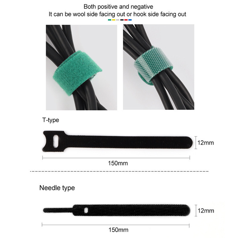 Plant Strap Nylon Plant Bandage Home Garden Plant Shape Tape Hook Back to Back Magic Hook Self Adhesive Strap