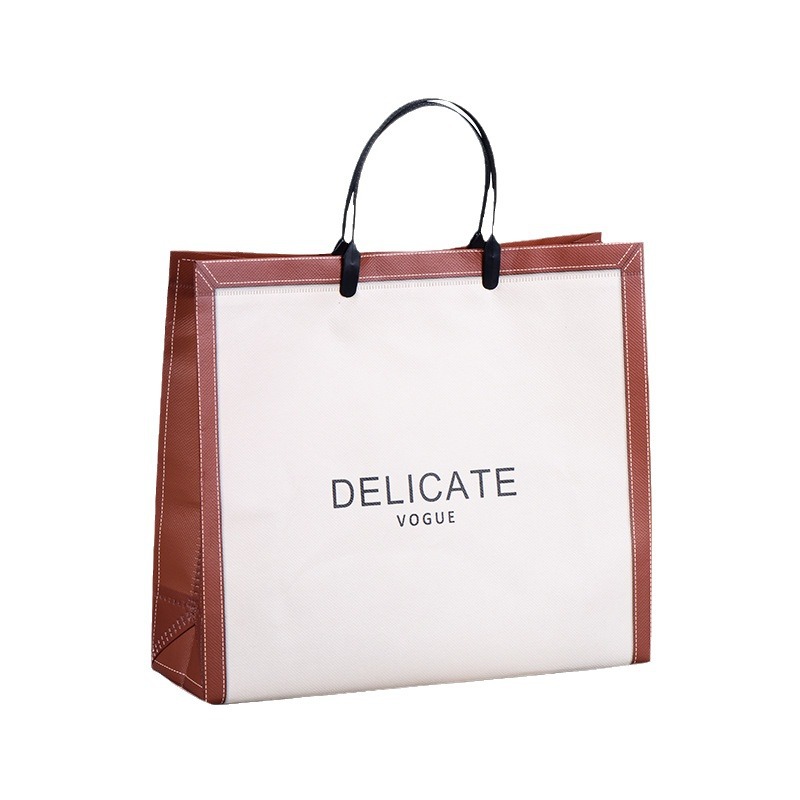 Spot coated non-woven bag portable clothing store bag shopping bag shopping bag fashion women's bag customization