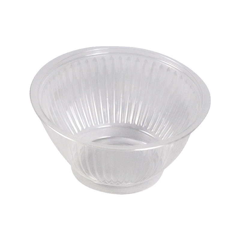 使い捨てプラスチックボウル360ml中椀透明円形無蓋縞スープボウル厚さ透明ppプラスチックボウル|undefined