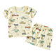 Children's Short-sleeved Shorts Set Small and Medium-sized Children's Summer Baby's Cotton Underwear Boys and Girls Round Neck T-Shirt