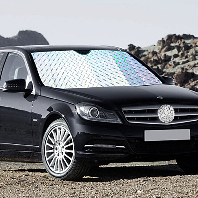 Car sun visor thickened laser car seasonal sun protection and heat insulation sun visor car SUV front gear