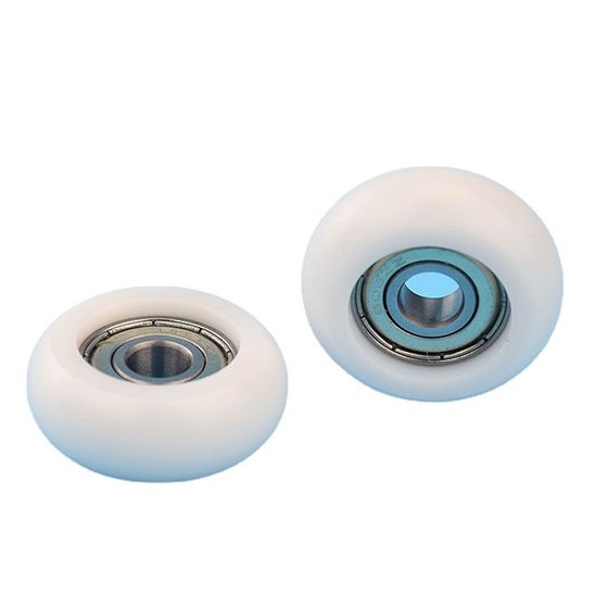 Plastic-Coated Spherical Bearing Pulley 3D Printer Door and Window Drawer Display Cabinet Roller Pom Nylon Spherical Pulley Arc R