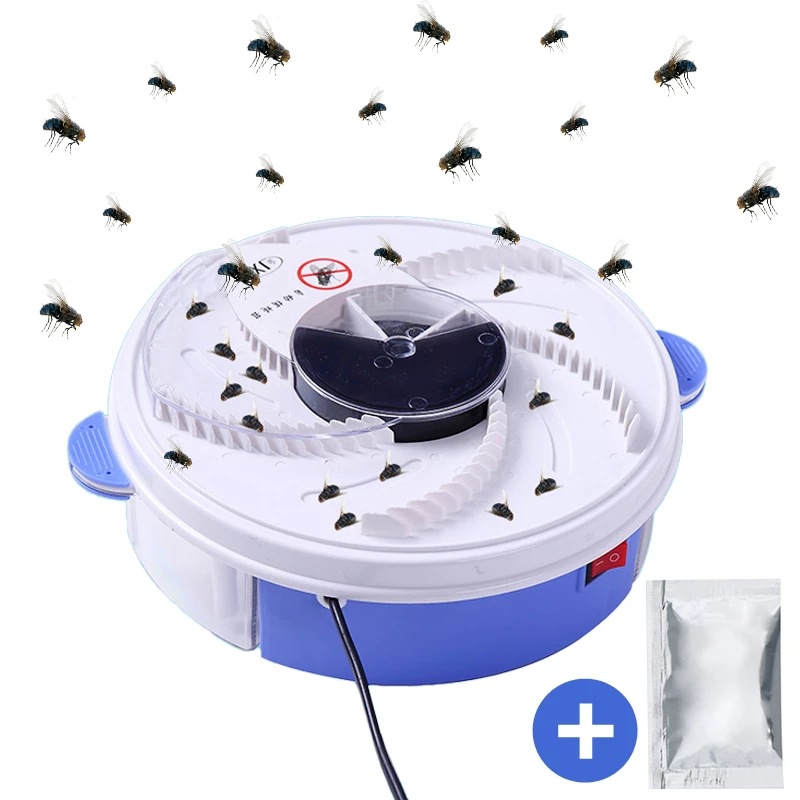 Full-Automatic Fly Device Restaurant Kitchen Household USB Charging Capture Cang Machine Silent One Sweep Rotating Fly Attracting Box