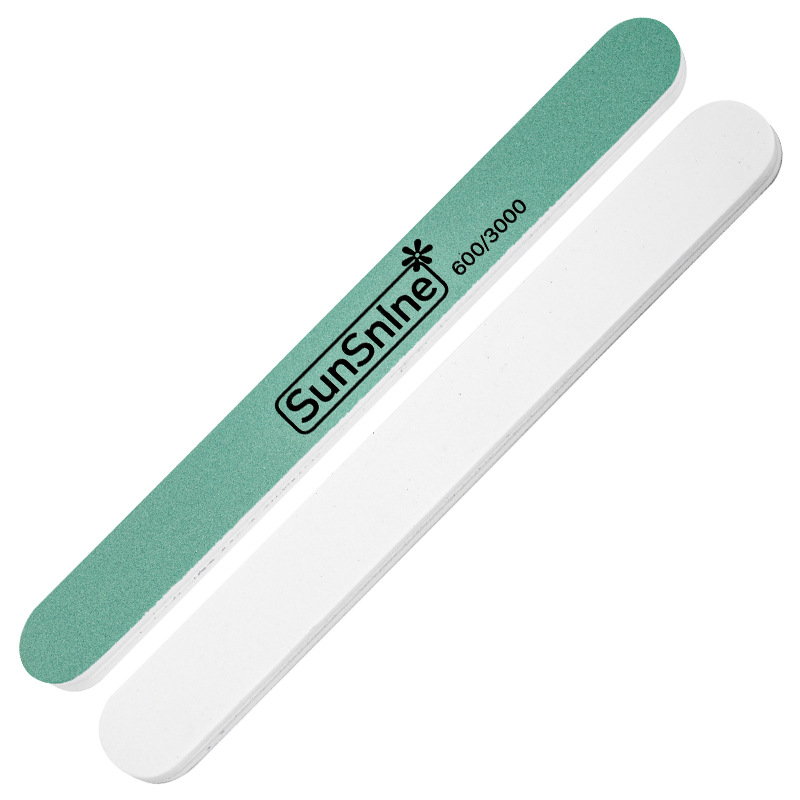 Sponge polishing strip double-sided nail file strip polishing board rubbing strip Wenwan polishing strip silver stick nail tools wholesale
