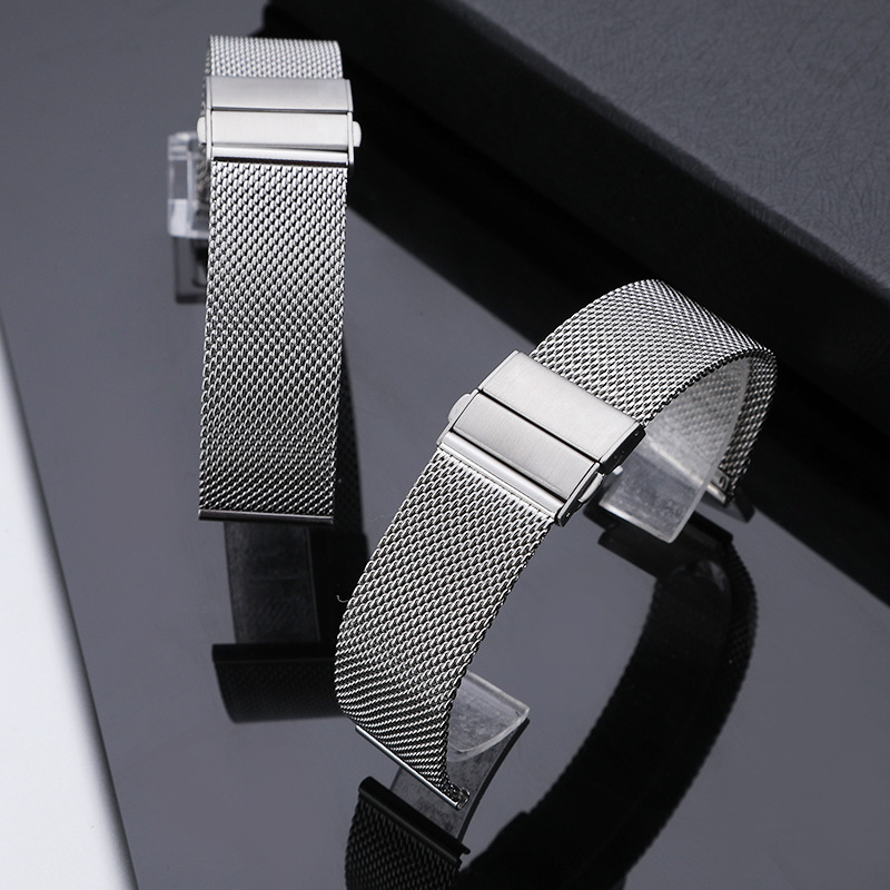 for apple iwatch strap stainless steel 06 line 22mm huawei gt4 watch strap double snap milan steel strap