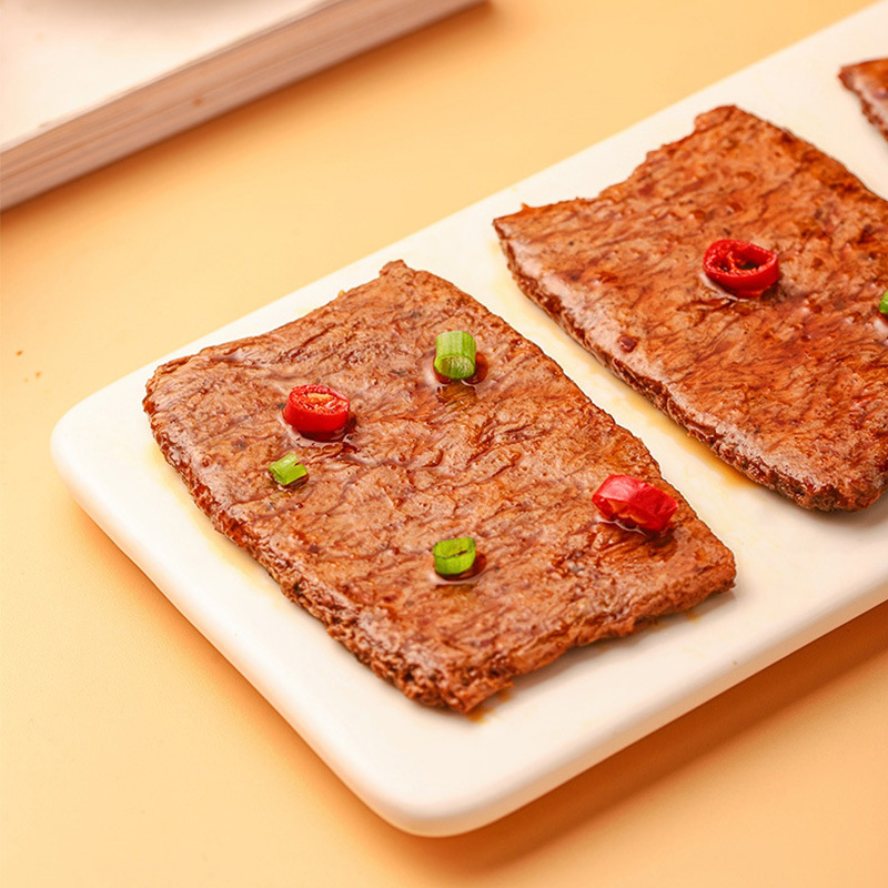 Jin Zi shredded vegetarian meat grilled vegetarian steak 24g * 20 packs of rolled vegetarian meat dried tofu spicy strips spicy spicy snacks