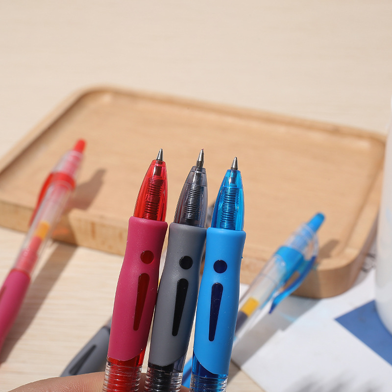 1008 press gel pen press pen black red sign pen office supplies student stationery wholesale