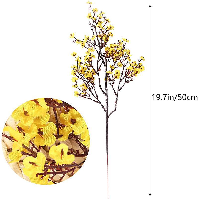 Amazon Cross Border Artificial Flower Gypsophila Silk Flower Dried Flower Wedding Restaurant Decoration Office Party Wedding