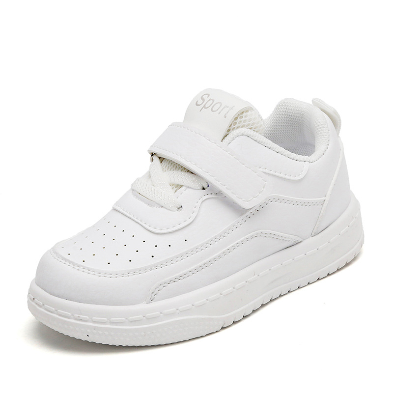 On behalf of children's small white shoes 2024 spring girls sports shoes school boys casual board shoes soft bottom baby shoes