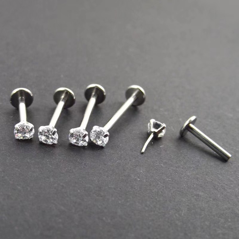 Amazon stainless steel lip nail stainless steel tongue nail stainless steel nose nail human body piercing ear bone nail female manufacturers wholesale