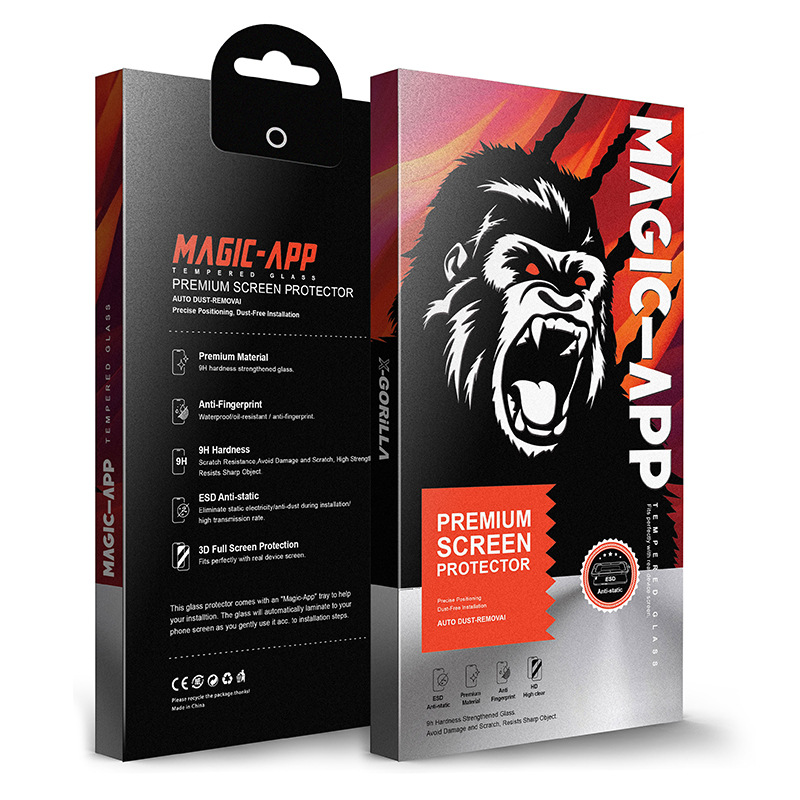 Suitable for iPhone15 Tempered Film 14 promax13 Apple 12 Gorilla High Aluminum King Kong Dust-free Bin Mobile Phone Film
