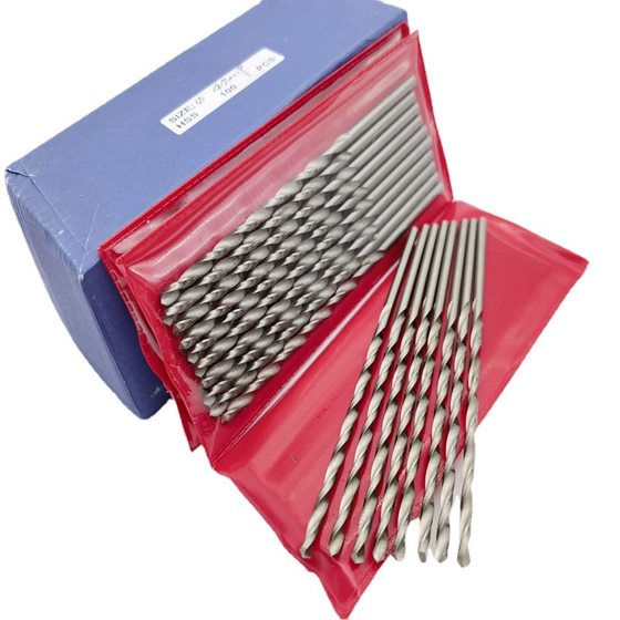 Mien lengthened drill HSS general length twist drill standard lengthened high speed steel straight shank drill 1-20 factory wholesale