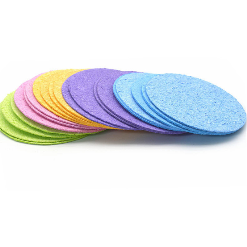 Compressed Round Wood Pulp Sponge Color Cleaning Wood Pulp Sponge Fiber Absorbent Swelling Bath Wood Pulp Facial Flutter