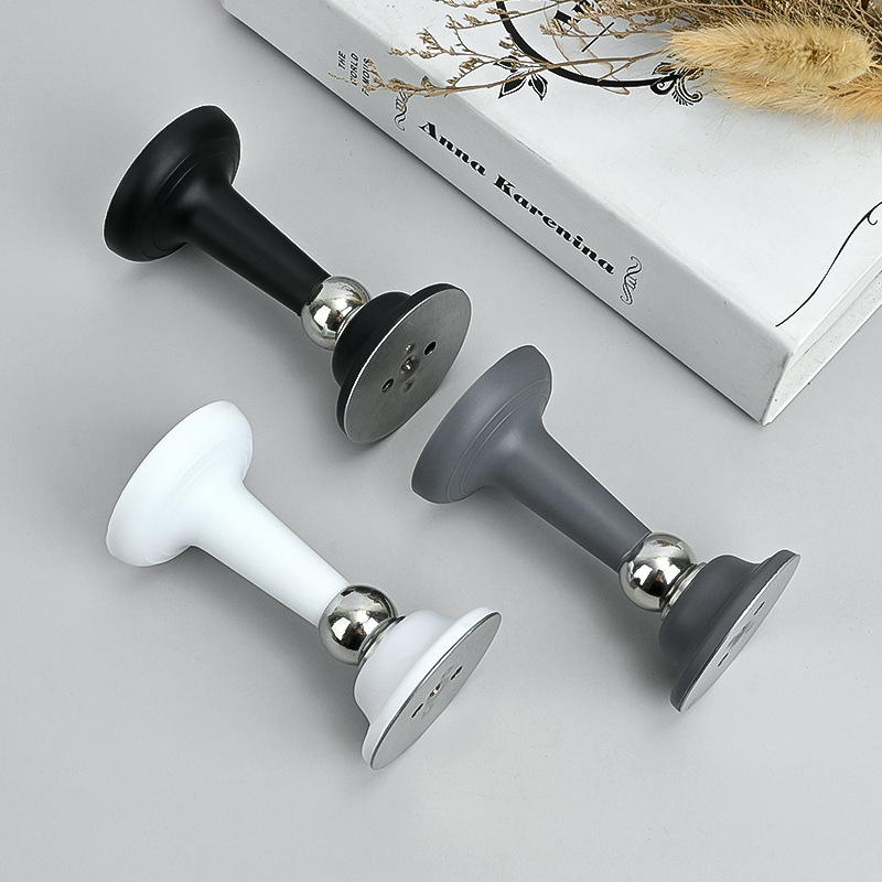 No punching door suction silicone anti-collision strong magnetic floor suction household door stopper bathroom door stop door top silent new style