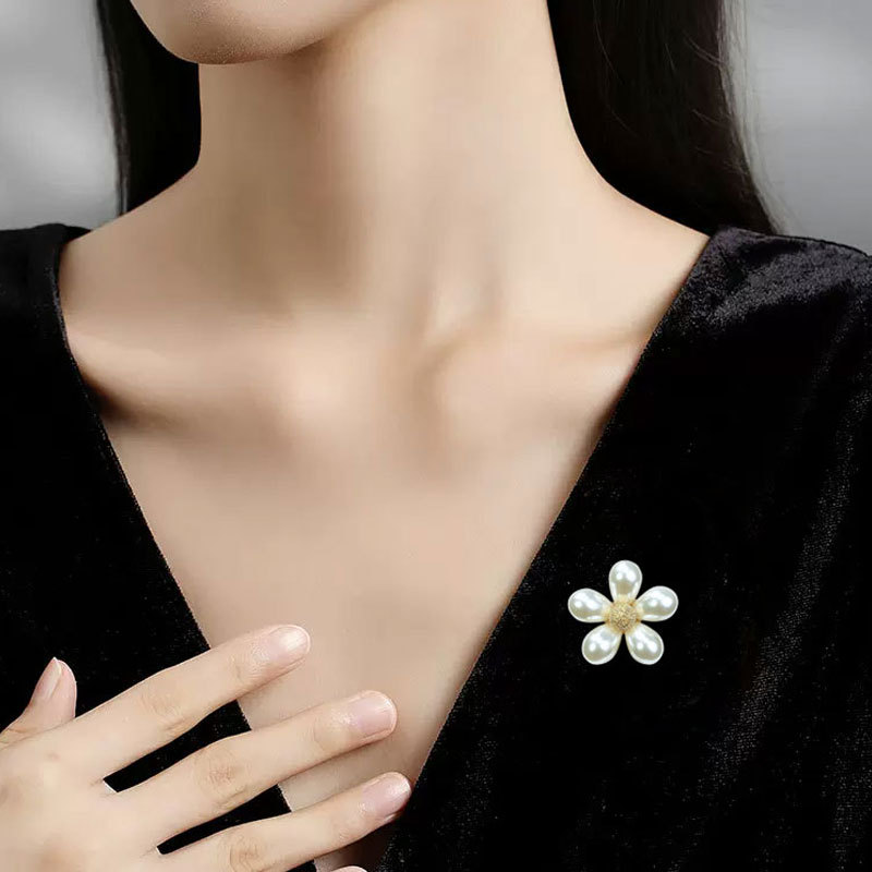 甜美蝴蝶結珍珠胸針優雅女神大衣西裝ins超仙少女洋氣胸花