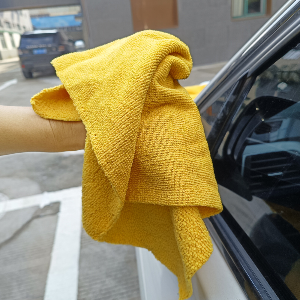 Polishing and Waxing Rag Crystal Plating Towel Hot Cutting Edge Cleaning Towel Car Washing Towel Microfiber Small Square Towel