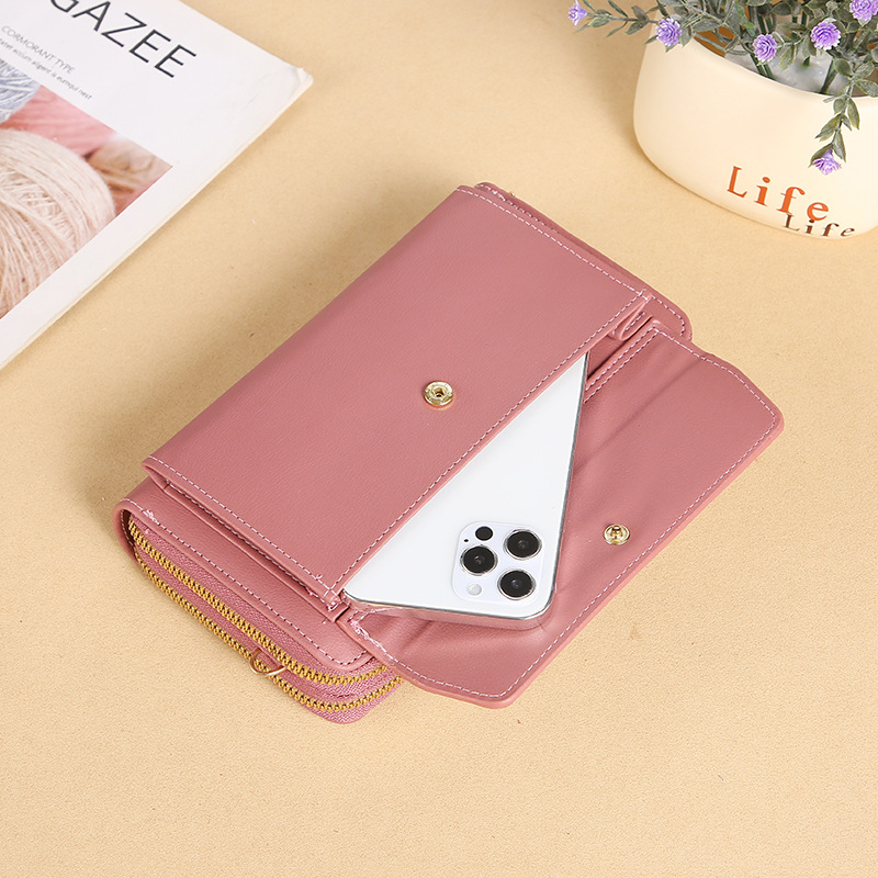 Lonny New Ladies Crossbody Bag Korean Style Summer Fashion Shoulder Bag All-match Large Capacity Double Zipper Mobile Phone Bag
