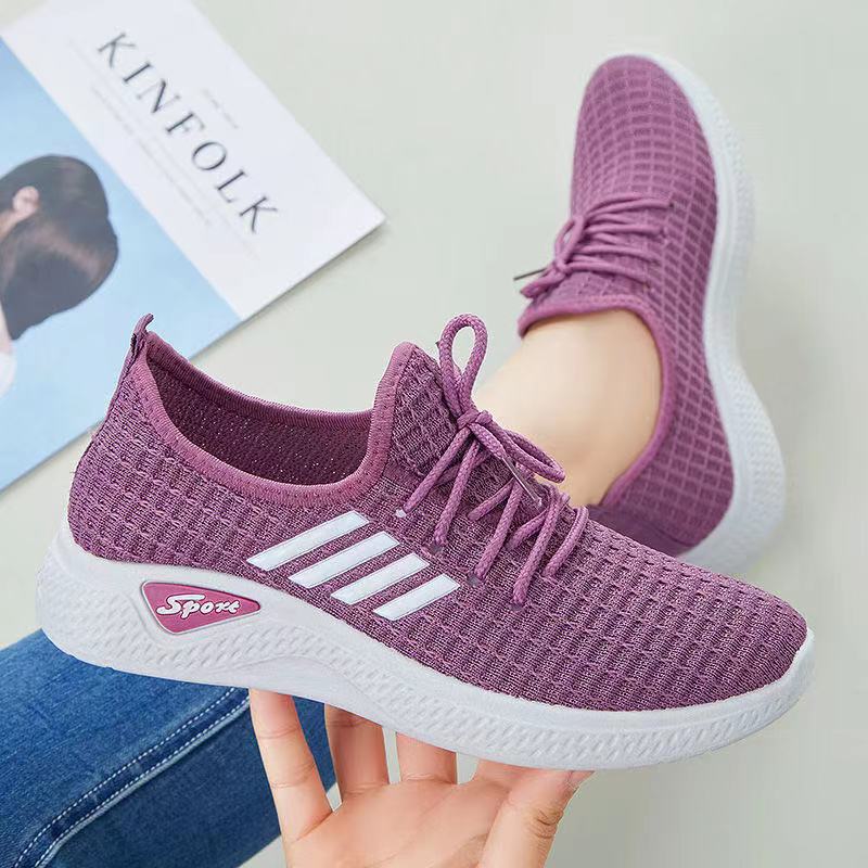 Women's All-match 2023 New Strict Fashion Shoes Women's Spring and Summer Running Breathable White Step Leisure Sneakers