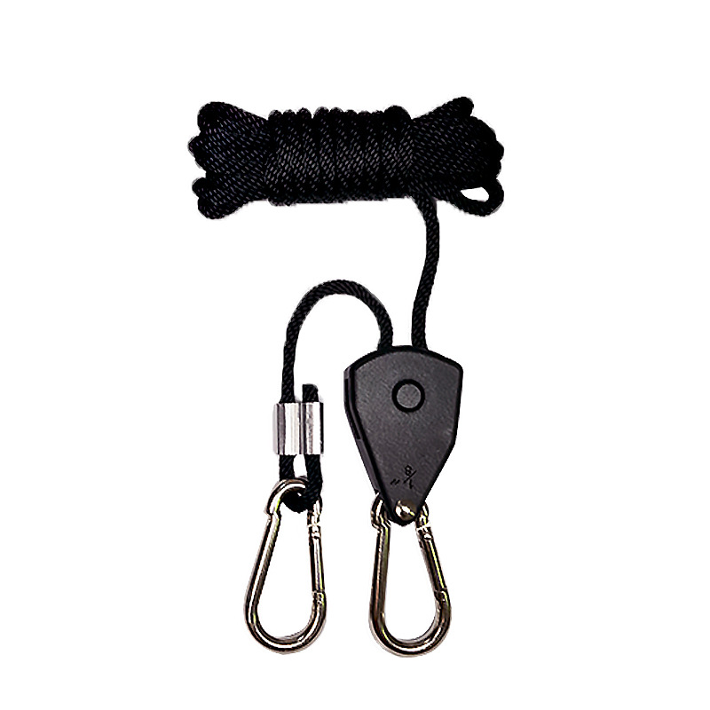 Spot one also wholesale 1/8 lifting lanyard LED lamp hanging rope metal wheel plastic ratchet