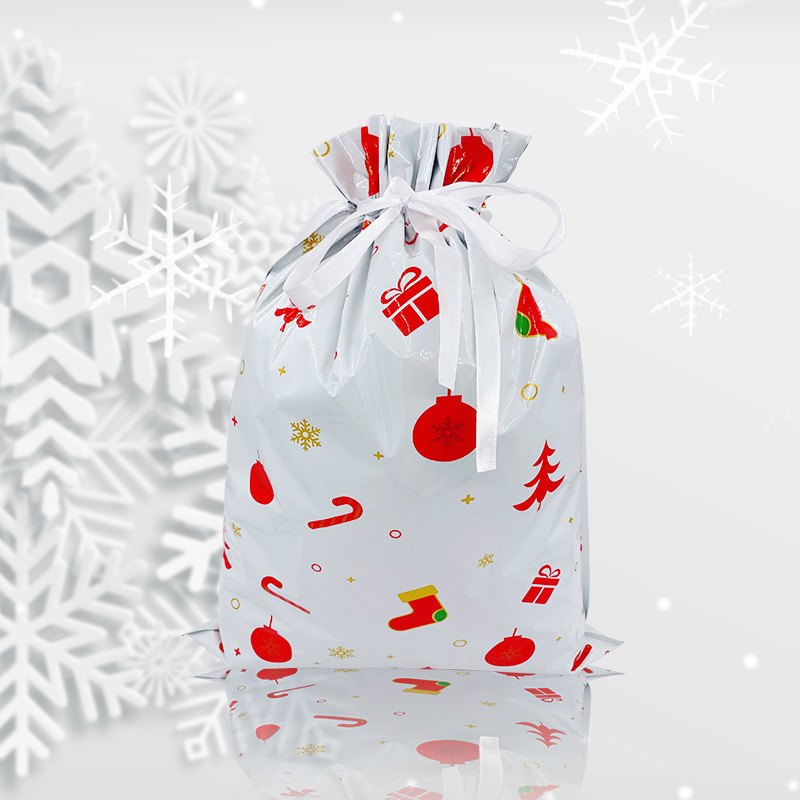 2024 Cross-border New Christmas Packaging Bundle Drawstring Gift Bag Santa Candy Gift Bag suit_voghion.com