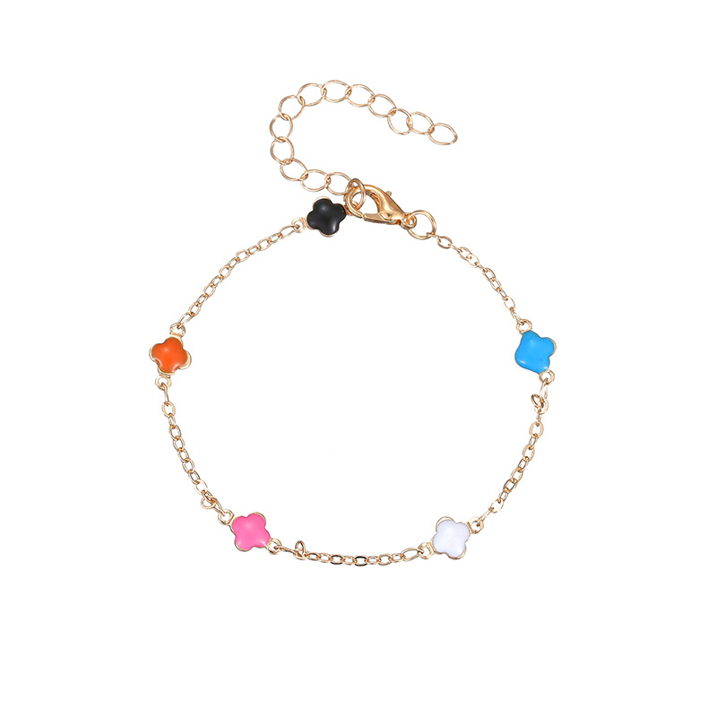 Europe and the United States foreign trade hot devil's eye bracelet color love ins wind hand jewelry fashion four-leaf clover bracelet women
