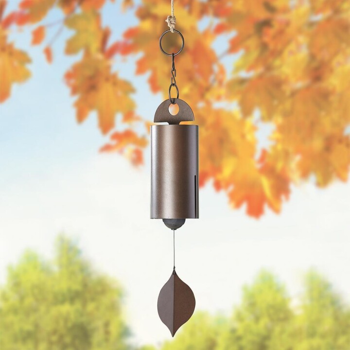 Cross Border Independent Station Hero Windbell Outdoor Wind Chimes Courtyard Decorative Leaves Wind Chimes Vintage Metal