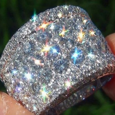 thumbnail for Cross-border source WISH Seiko Eight Hearts Eight Arrows Drill Zircon Ring Fashion European and American ring manufacturers wholesale