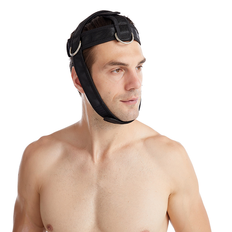 Neck training with head and neck trainer shoulder weight-bearing strength training head and neck cap head strength training spot