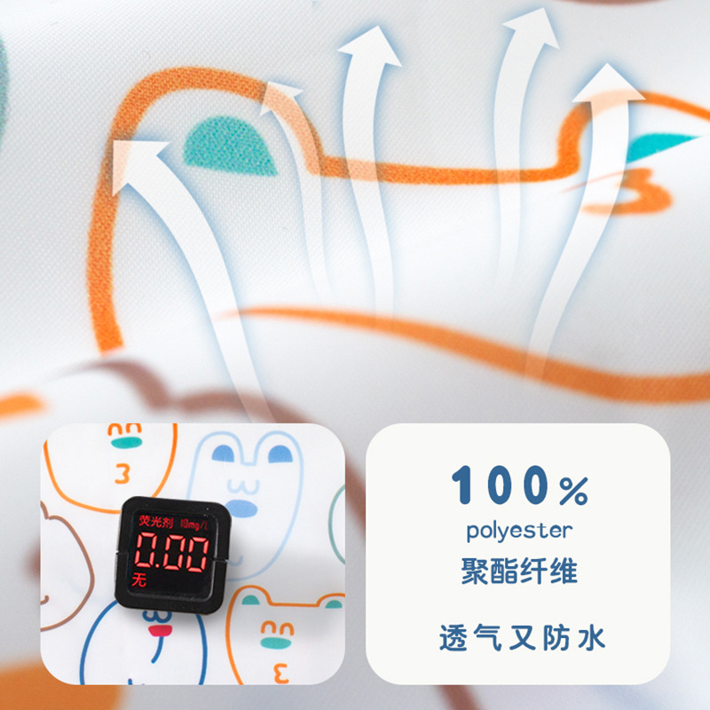 Lovely Amoy New Overalls Angel Wings Baby Bib Dirty Shoulder Slippery Pocket Waterproof Apron Anti-Dressing Outer Wear