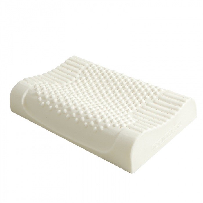 Factory wholesale Thailand natural latex pillow adult neck pillow high and low particles massage pillow core gift one-piece delivery