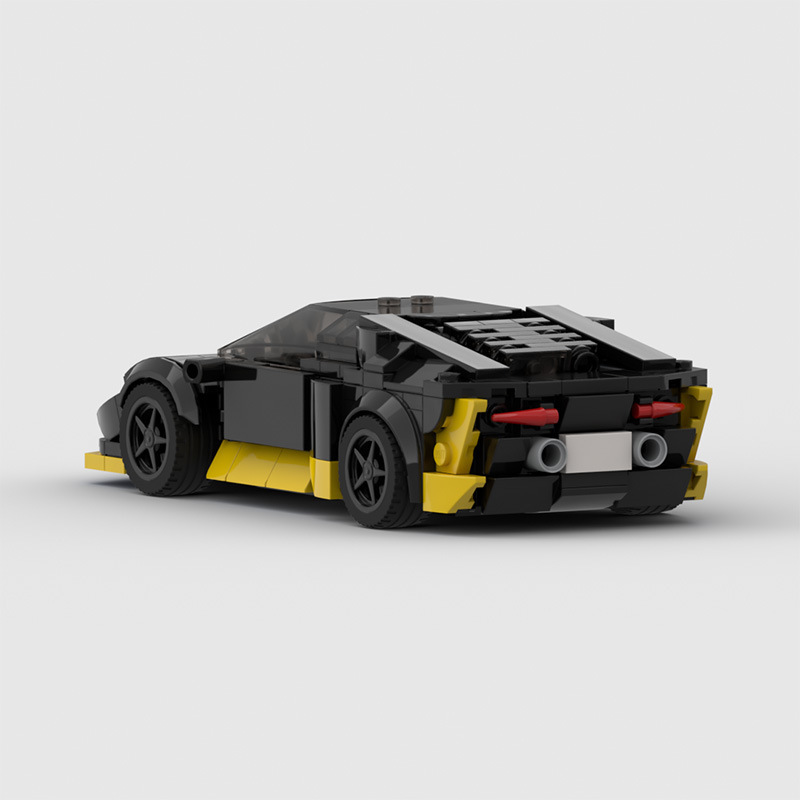 Moc ビルディングブロック互換レゴ F31 ブルーボンネットサイクロン 8 スロットカーレーシングスピードシリーズアセンブリブロックおもちゃ|undefined