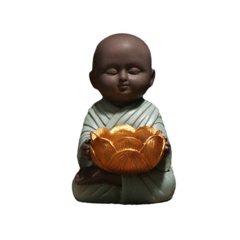 Zen little monk decoration Buddha statue monk desktop decoration hallway decoration living room wine cabinet home decoration