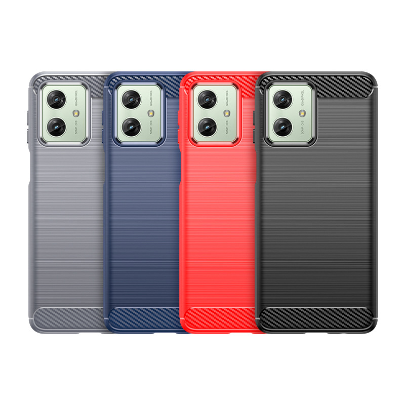 Moto G54 Phone Case Moto G54 Brushed Carbon Fiber Drop-resistant Phone Case