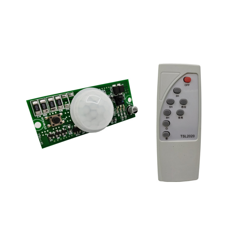Remote control infrared PIR human body induction solar lamp circuit board 3.2V3.7V solar small street lamp controller