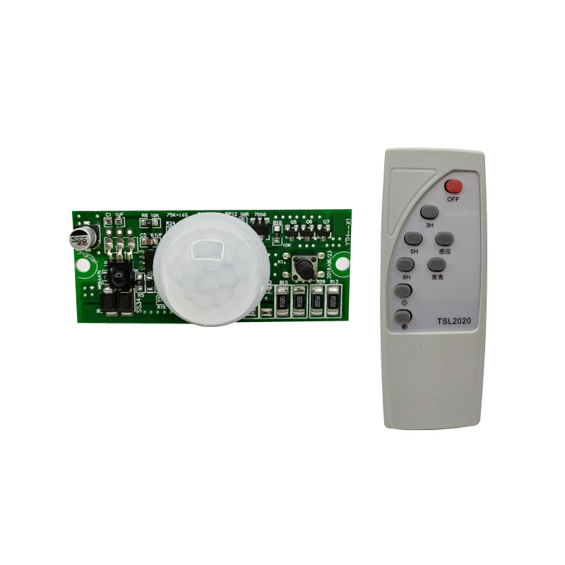 Remote control infrared PIR human body induction solar lamp circuit board 3.2V3.7V solar small street lamp controller