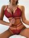 Cross-border supply European and American Foreign trade hot sexy lingerie sexy women's lace split underwear factory direct sales