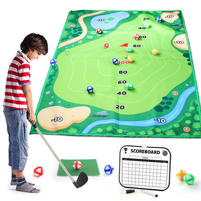 Cross-border Hot Sale Children Thickened Golf Game Mat Set Golf Clubs Indoor Outdoor Sporting Goods