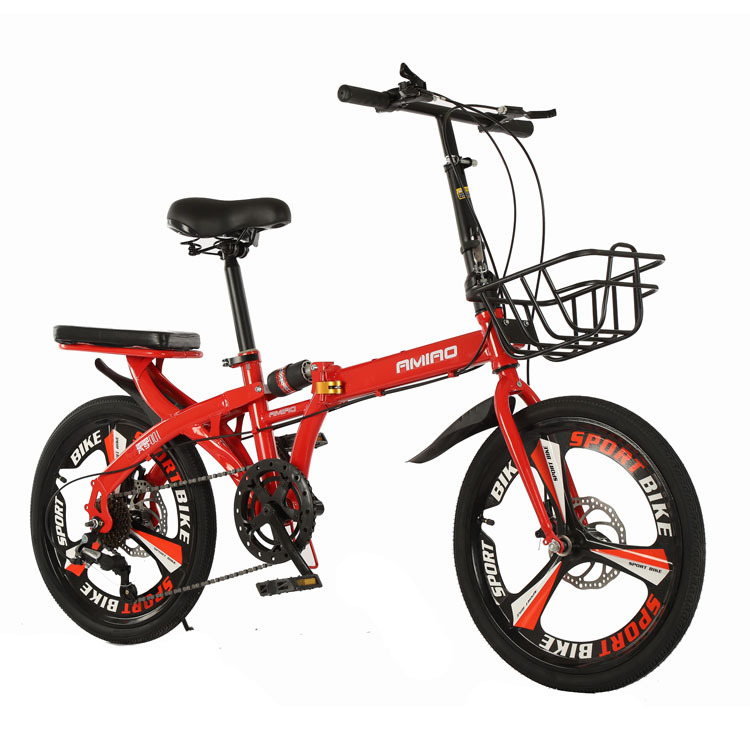 Factory wholesale 20 inch 16 adult folding bicycle portable ultra light variable speed men's and Women's Student children's bicycle