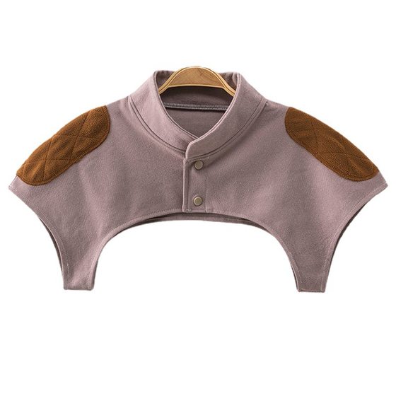 Autumn and winter De velvet shoulder fasteners with warm shoulder in summer thin female shoulder cervical cotton vest