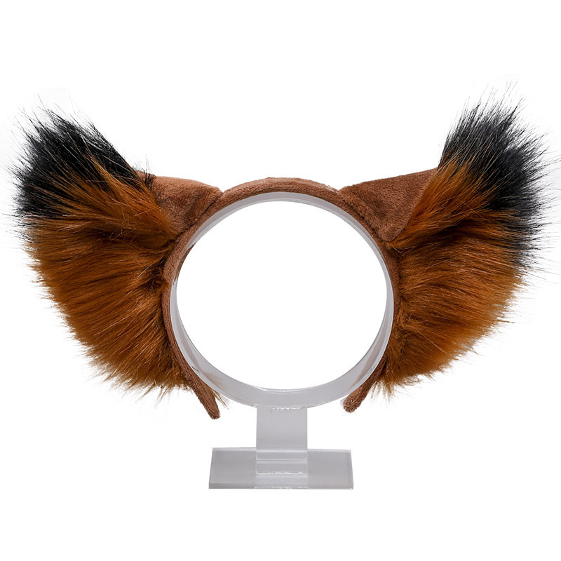 A generation of hair hand made plush lolita headdress hairpin Wolf ear cat ear simulation beast ear Fox ear hairband