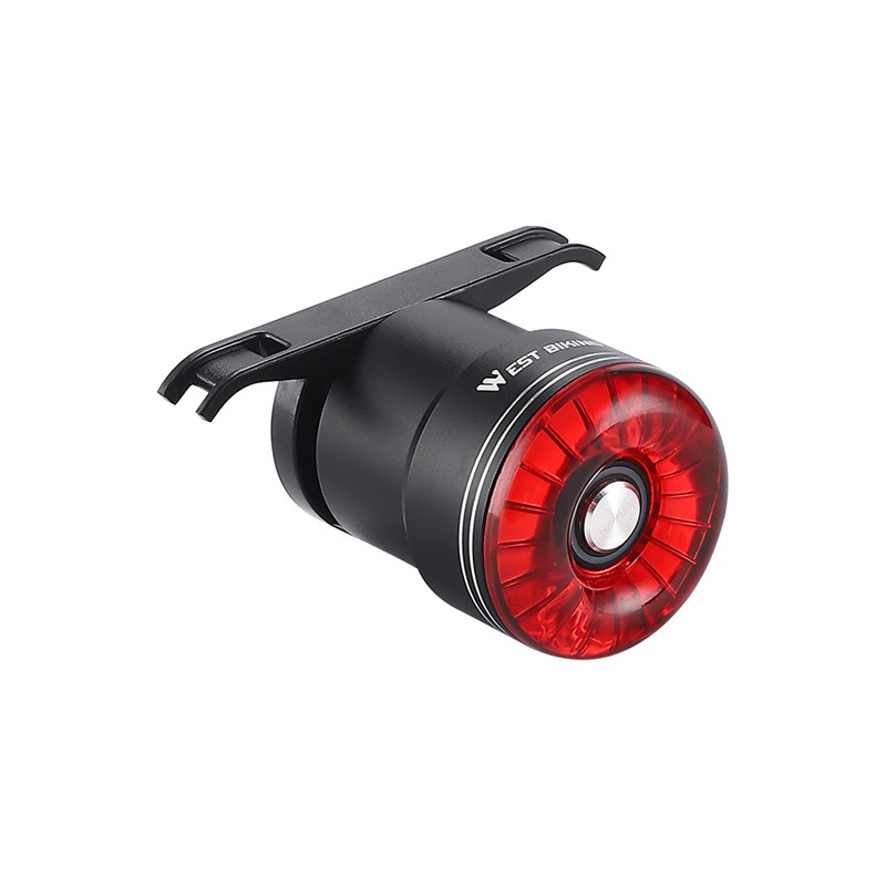 West rider bicycle intelligent brake sensor light sense riding taillight aluminum alloy double bracket mountain bike equipment