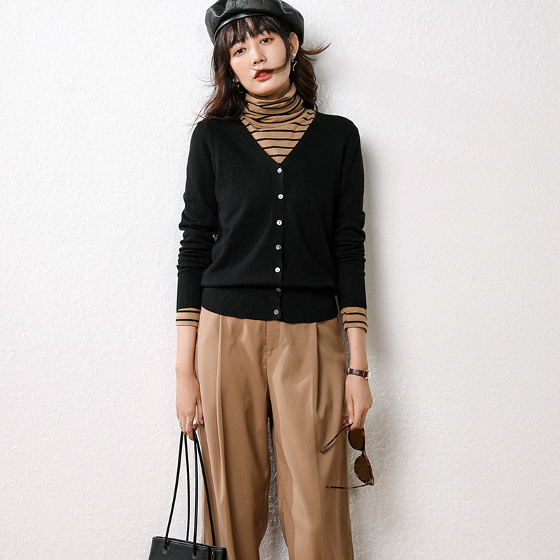 Knitted sweater cardigan women's 2022 autumn and winter New Korean women's autumn and winter sweater small fragrant style coat manufacturers