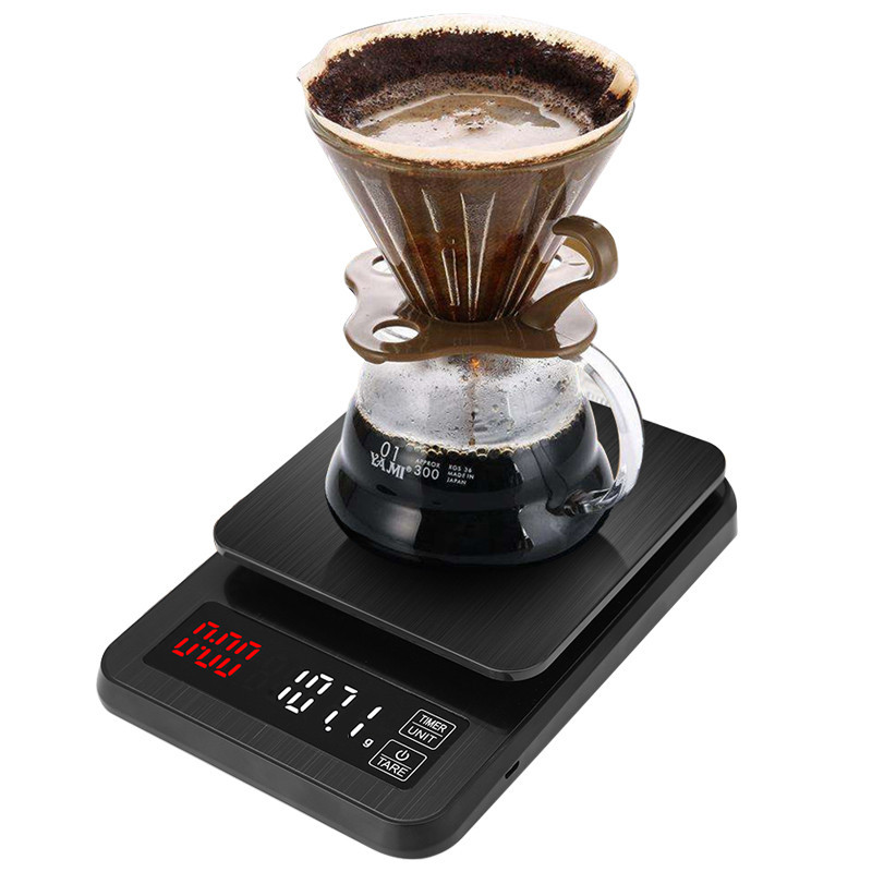 New products wholesale 0.1g home electronic hand Coffee said USB charging with timing electronic stainless steel kitchen scale